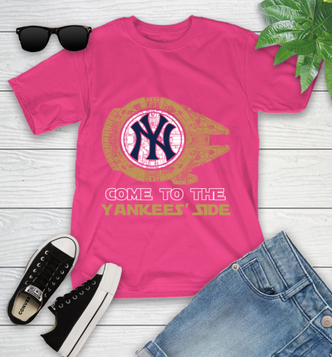 MLB Come To The New York Yankees Sox Side Star Wars Baseball Sports Youth T-Shirt 11