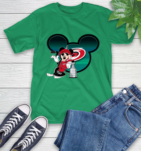 NHL Carolina Hurricanes Stanley Cup Mickey Mouse Disney Hockey T Shirt T-Shirt 7