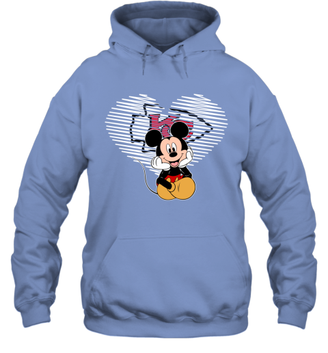 NFL Kansas City Chiefs The Heart Mickey Mouse Disney Football T Shirt 1AlB7UFB4UQ hoodie 23 95 151514 front carolina blue