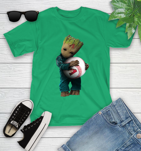 MLB Groot Guardians Of The Galaxy Baseball Sports Arizona Diamondbacks Youth T-Shirt 6
