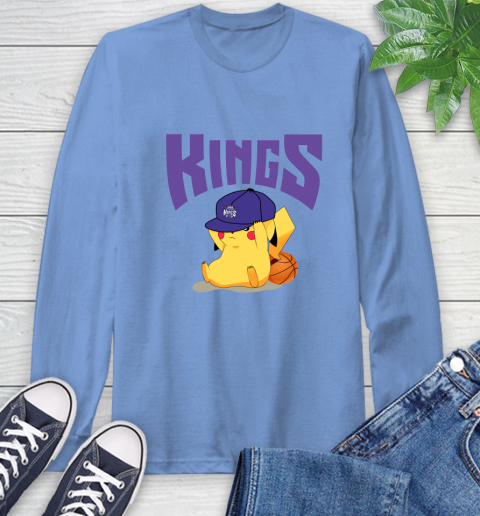 NBA Pikachu Basketball Sports Sacramento Kings Long Sleeve T-Shirt 11