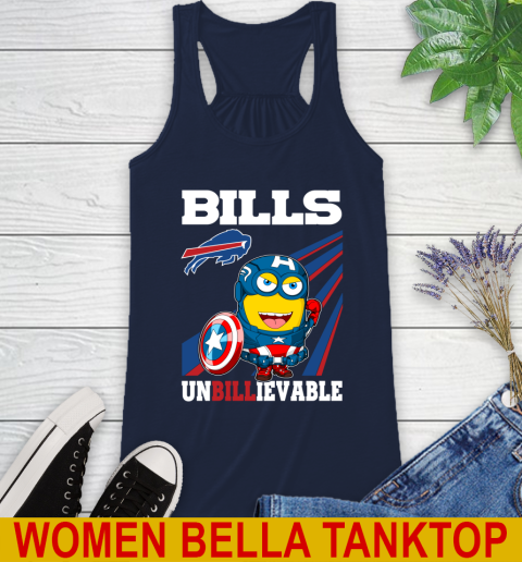 NFL Football Buffalo Bills Captain America Marvel Avengers Minion Shirt Racerback Tank 9