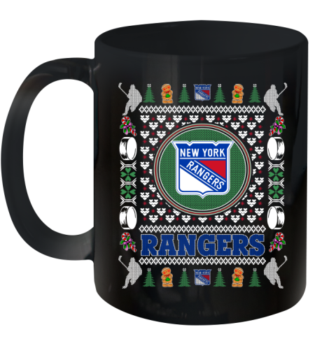 New York Rangers Merry Christmas NHL Hockey Loyal Fan Ceramic Mug 11oz