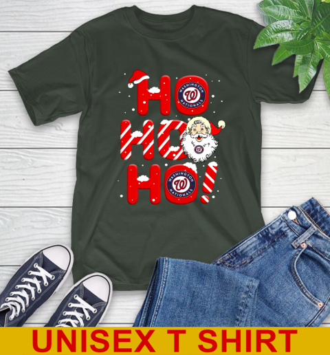 Washington Nationals MLB Baseball Ho Ho Ho Santa Claus Merry Christmas Shirt T-Shirt 6
