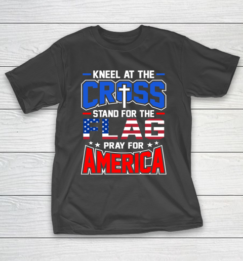 Veteran Shirt Stand for the Flag Pray for America Flag Day T-Shirt