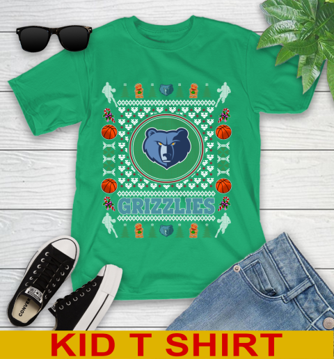 Memphis Grizzlies Merry Christmas NBA Basketball Loyal Fan Youth T-Shirt 7