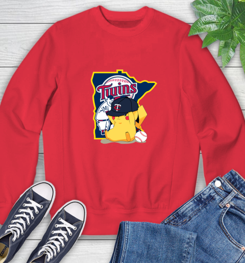 MLB Pikachu Baseball Sports Minnesota Twins Sweatshirt 10