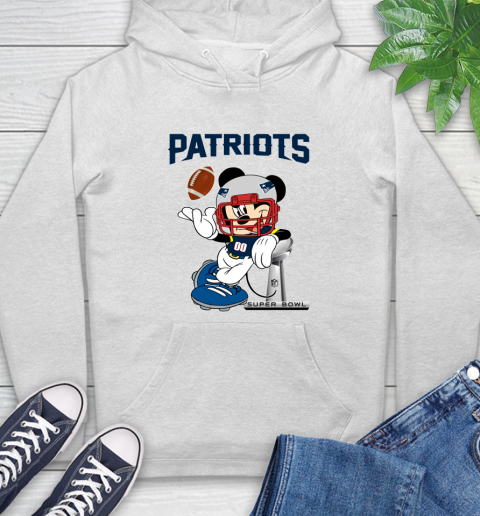 NFL New England Patriots Mickey Mouse Disney Super Bowl Football T Shirt Hoodie