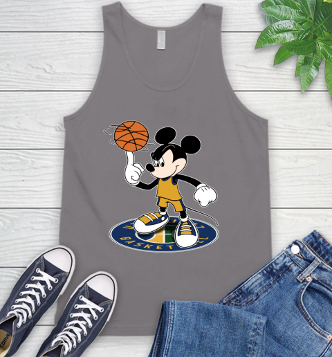 NBA Basketball Utah Jazz Cheerful Mickey Disney Shirt Tank Top 7