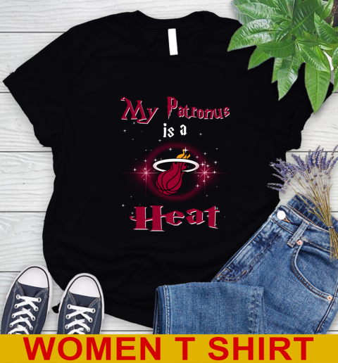 NBA Basketball Harry Potter My Patronus Is A Miami Heat Women's T-Shirt