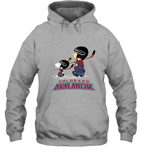 Let's Play Colorado Avalanche Ice Hockey Snoopy NHL Hoodie