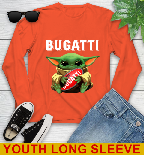 Star Wars Baby Yoda Hugs Bugatti Car Shirt 119