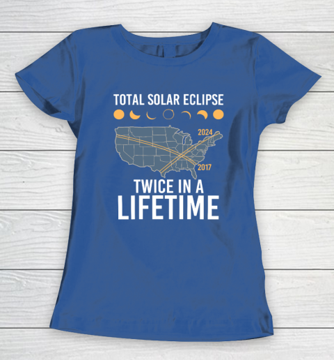 Twice In A Lifetime Solar Eclipse Shirt 2024 Total Eclipse Women's T-Shirt 6