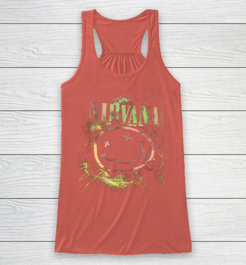 Vintage Nirvanas Smile Design Limited Racerback Tank 3