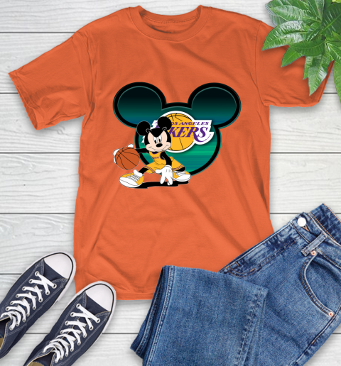 NBA Los Angeles Lakers Mickey Mouse Disney Basketball T-Shirt 5