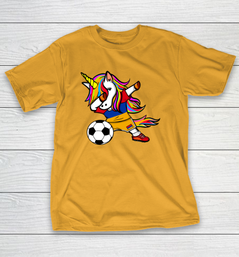 Dabbing Unicorn Armenia Football Armenian Flag Soccer T-Shirt 15
