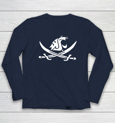 WSU Pirate Shirt Mike Leach WSU Pirate Sword Long Sleeve T-Shirt 2