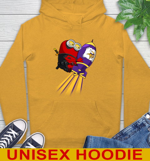 NFL Football Minnesota Vikings Deadpool Minion Marvel Shirt Hoodie 2