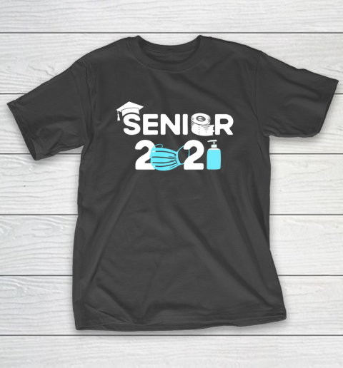 Senior Class of 2021 Mask and Toilet Paper Graduation Gift T-Shirt
