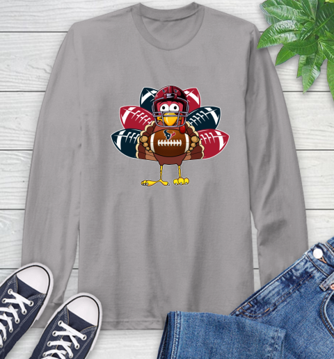 Houston Texans Turkey Thanksgiving Day Long Sleeve T-Shirt 6