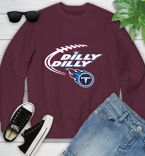 NFL Tennessee Titans Dilly Dilly Football Sports Youth Sweatshirt 5