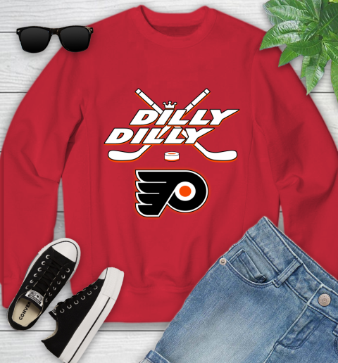 NHL Philadelphia Flyers Dilly Dilly Hockey Sports Youth Sweatshirt 9