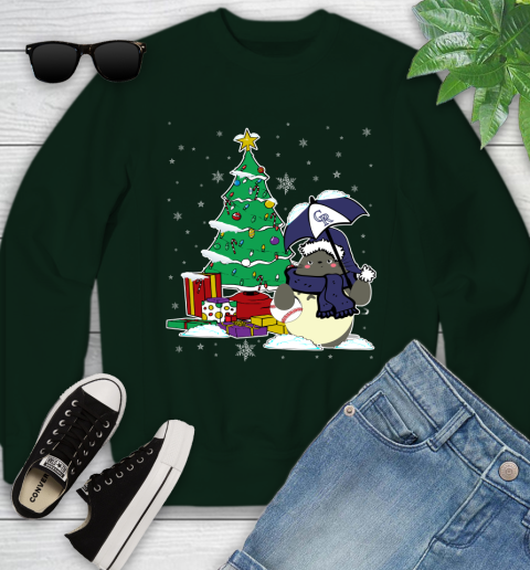 Colorado Rockies MLB Baseball Cute Tonari No Totoro Christmas Sports Youth Sweatshirt 9