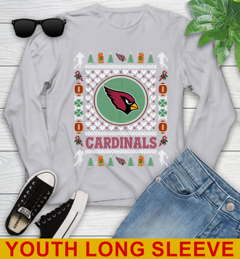 Arizona Cardinals Merry Christmas NFL Football Loyal Fan Youth Long Sleeve 5