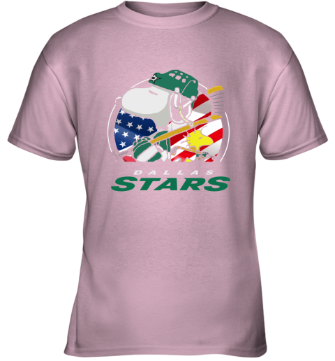 oyng-dallas-stars-ice-hockey-snoopy-and-woodstock-nhl-youth-t-shirt-26-front-light-pink-480px