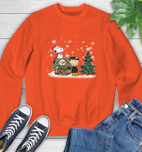 NFL Pittsburgh Steelers Snoopy Charlie Brown Christmas Football Super Bowl Sports Sweatshirt 3