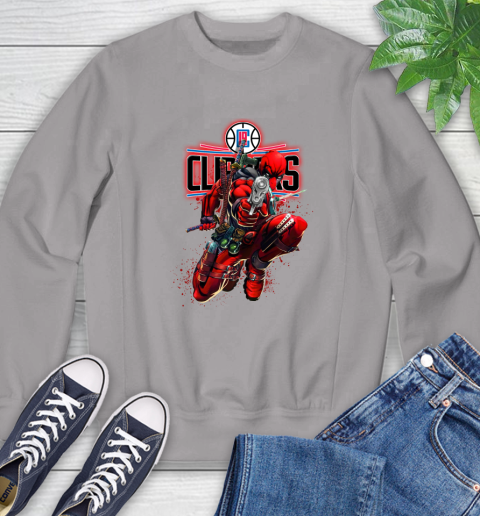 NBA Deadpool Marvel Comics Sports Basketball LA Clippers Sweatshirt 5