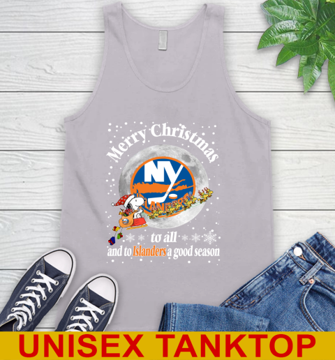 New York Islanders Merry Christmas To All And To Islanders A Good Season NHL Hockey Sports Tank Top 3