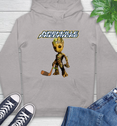 Nashville Predators NHL Hockey Groot Marvel Guardians Of The Galaxy Hoodie 12