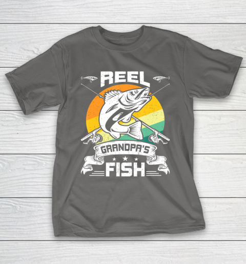 GrandFather gift shirt Reel Grandpa's Fish Funny Fly Fishing Gift T Shirt T-Shirt 8