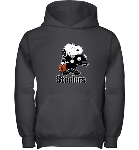 Snoopy A Strong And Proud Pittsburgh Steelers Player NFL Youth Hoodie