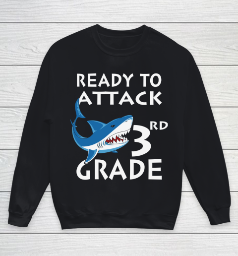 Back To School Shirt Ready to attack 3rd grade 1 Youth Sweatshirt