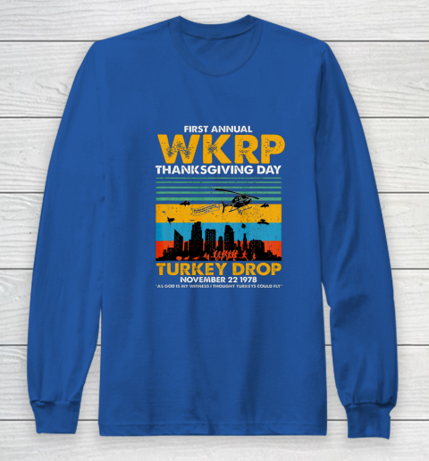 Wkrp Turkey Drop Shirt Turkey Drop T Shirt Turkey Drop Retro Long Sleeve T-Shirt 6