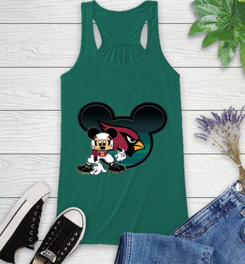 NFL Arizona Cardinals Mickey Mouse Disney Football T Shirt Racerback Tank 7