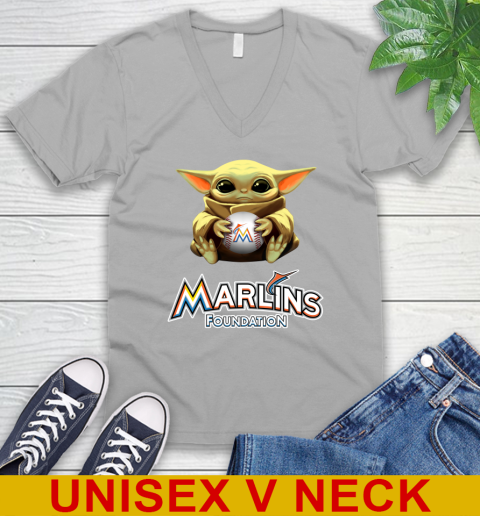 MLB Baseball Miami Marlins Star Wars Baby Yoda Shirt 52