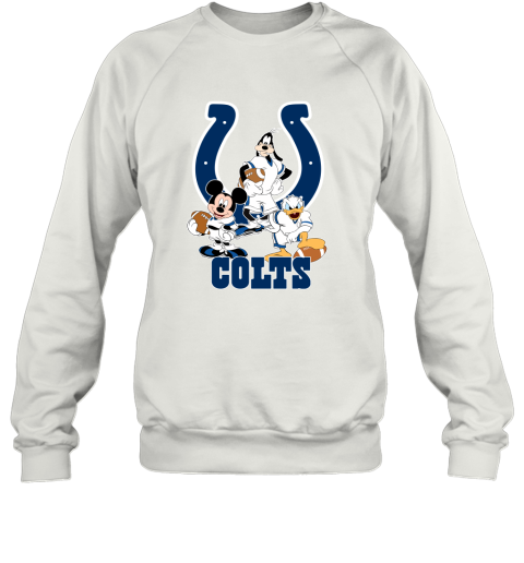 Mickey Donald Goofy The Three Indianapolis Colts Football Sweatshirt