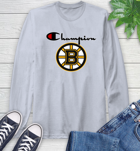 NHL Hockey Boston Bruins Champion Shirt Long Sleeve T-Shirt 4