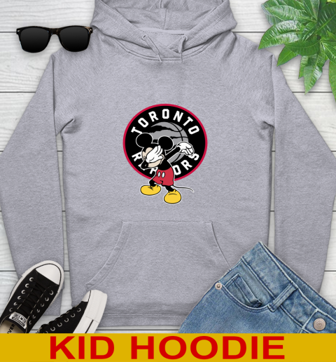Toronto Raptors NBA Basketball Dabbing Mickey Disney Sports Youth Hoodie 6