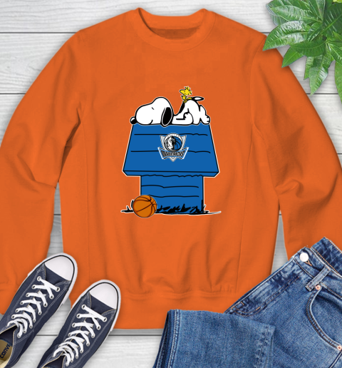 Dallas Mavericks NBA Basketball Snoopy Woodstock The Peanuts Movie Sweatshirt 4