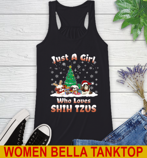 Christmas Just a girl who love shih tzus dog pet lover 178