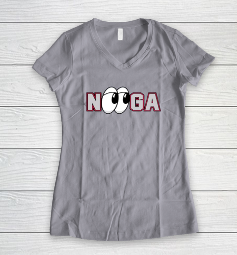 Chattanooga Lookouts Nooga Women's V-Neck T-Shirt 2