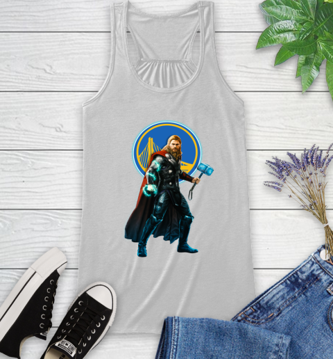 NBA Thor Avengers Endgame Basketball Golden State Warriors Racerback Tank