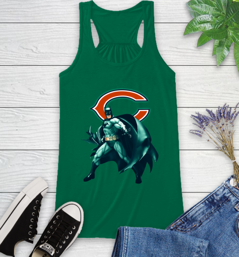 NFL Batman Football Sports Chicago Bears Racerback Tank 7