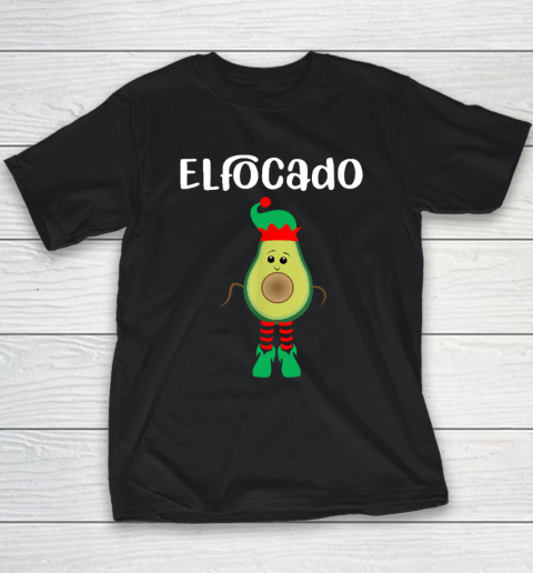 Elfocado  An Avocado Dressed As An Elf  Funny Youth T-Shirt