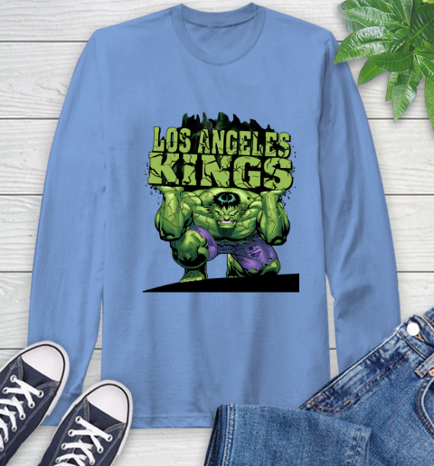 Los Angeles Kings NHL Hockey Incredible Hulk Marvel Avengers Sports Long Sleeve T-Shirt 11