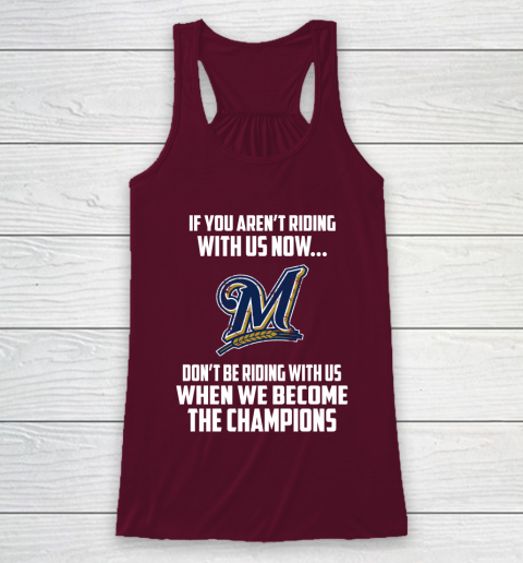 MLB Milwaukee Brewers Baseball We Become The Champions Racerback Tank 2